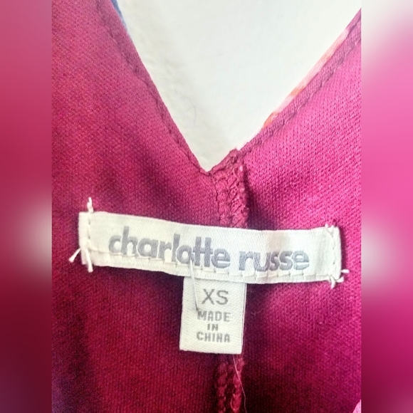 Charlotte Russe Women's Purple Floral Romper Size XS - Picture 4 of 5